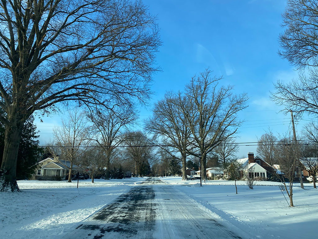 Woodlawn Park in winter